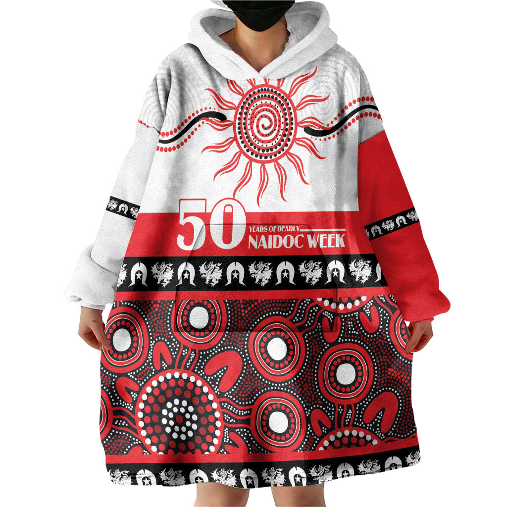 Dragons NAIDOC Week Personalised Wearable Blanket Hoodie Aboriginal Torres Strait Islanders Vibe