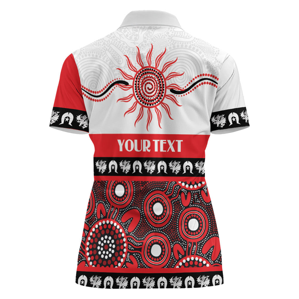 Dragons NAIDOC Week Personalised Women Polo Shirt Aboriginal Torres Strait Islanders Vibe