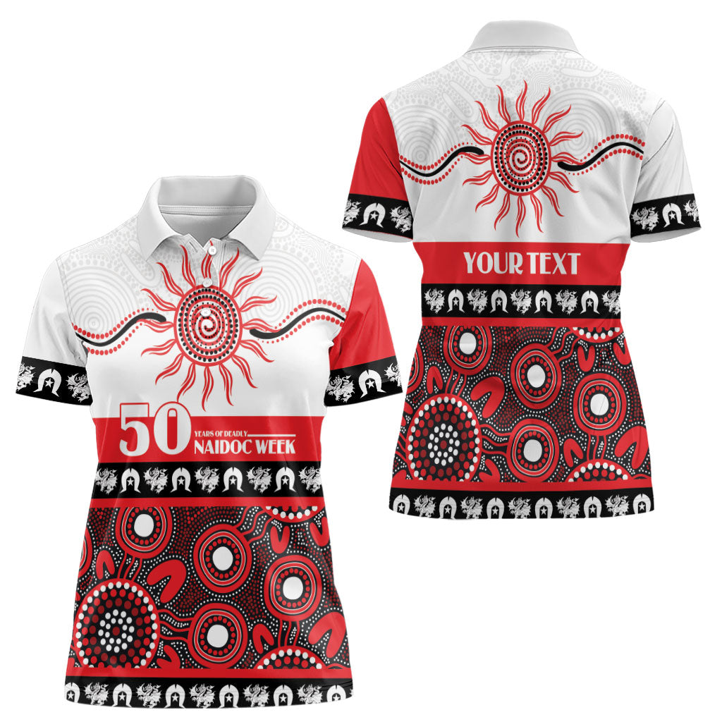 Dragons NAIDOC Week Personalised Women Polo Shirt Aboriginal Torres Strait Islanders Vibe