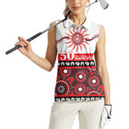 Dragons NAIDOC Week Personalised Women Sleeveless Polo Shirt Aboriginal Torres Strait Islanders Vibe