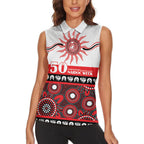 Dragons NAIDOC Week Personalised Women Sleeveless Polo Shirt Aboriginal Torres Strait Islanders Vibe