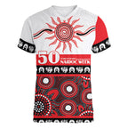 Dragons NAIDOC Week Personalised Women V-Neck T-Shirt Aboriginal Torres Strait Islanders Vibe