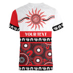 Dragons NAIDOC Week Personalised Women V-Neck T-Shirt Aboriginal Torres Strait Islanders Vibe