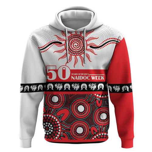Dragons NAIDOC Week Personalised Zip Hoodie Aboriginal Torres Strait Islanders Vibe