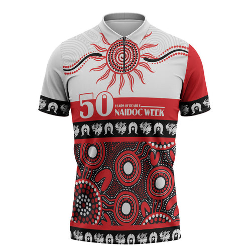Dragons NAIDOC Week Personalised Zipper Polo Shirt Aboriginal Torres Strait Islanders Vibe