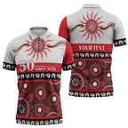 Dragons NAIDOC Week Personalised Zipper Polo Shirt Aboriginal Torres Strait Islanders Vibe