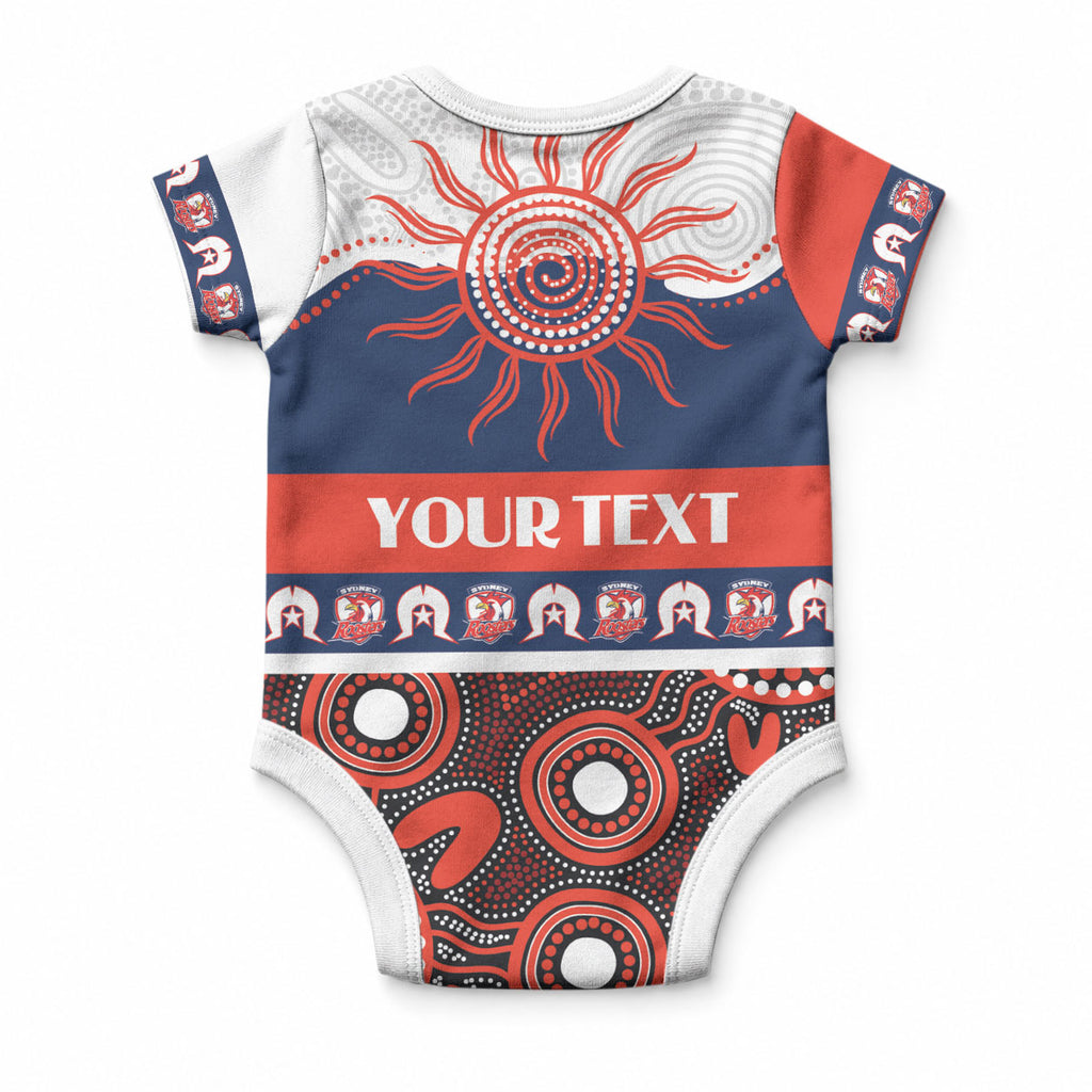 Roosters NAIDOC Week Personalised Baby Onesie Aboriginal Torres Strait Islanders Vibe