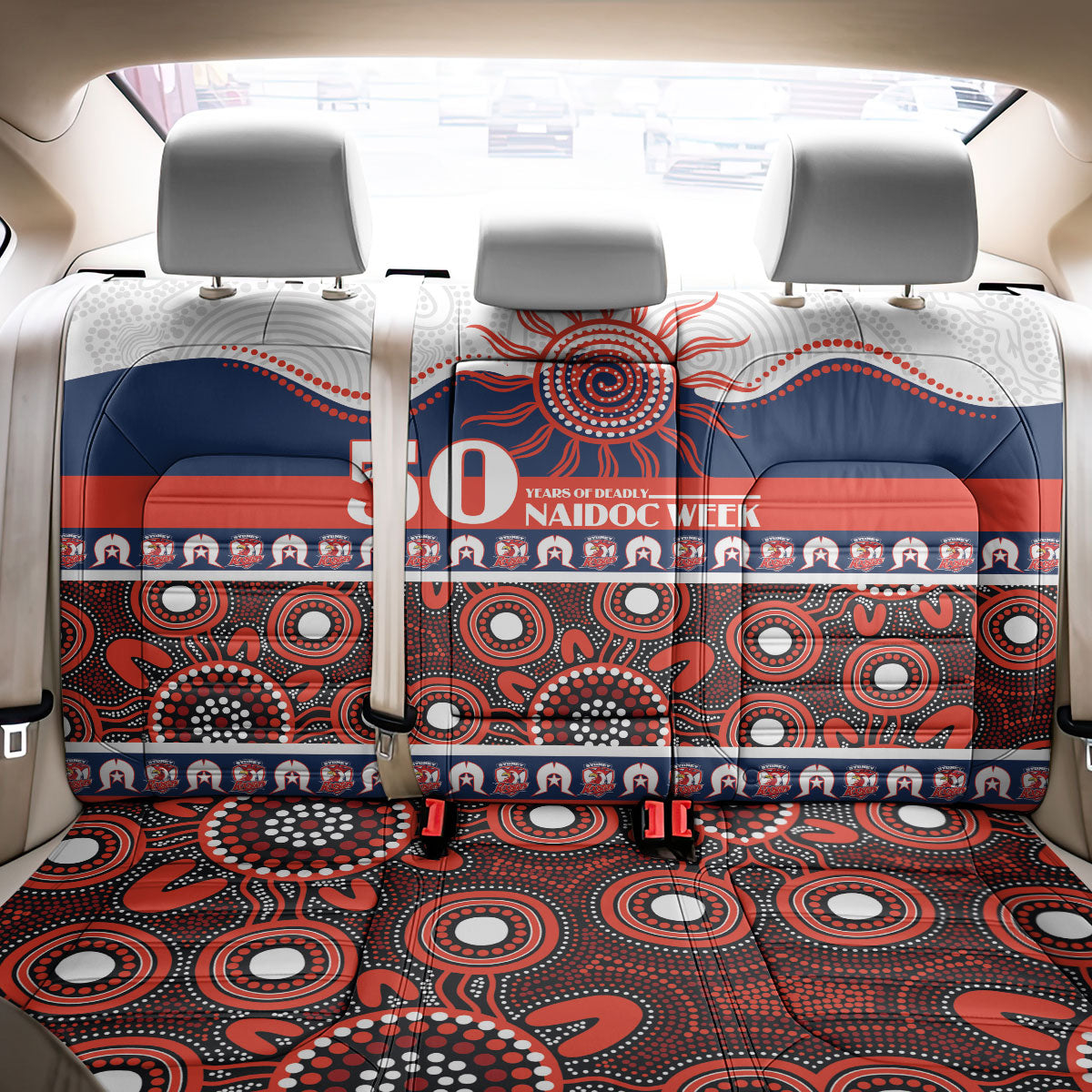 Roosters NAIDOC Week Back Car Seat Cover Aboriginal Torres Strait Islanders Vibe