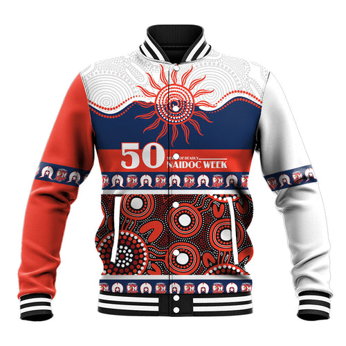 Roosters NAIDOC Week Personalised Baseball Jacket Aboriginal Torres Strait Islanders Vibe