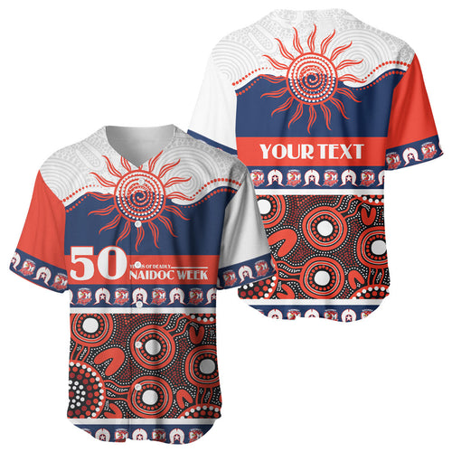 Roosters NAIDOC Week Personalised Baseball Jersey Aboriginal Torres Strait Islanders Vibe