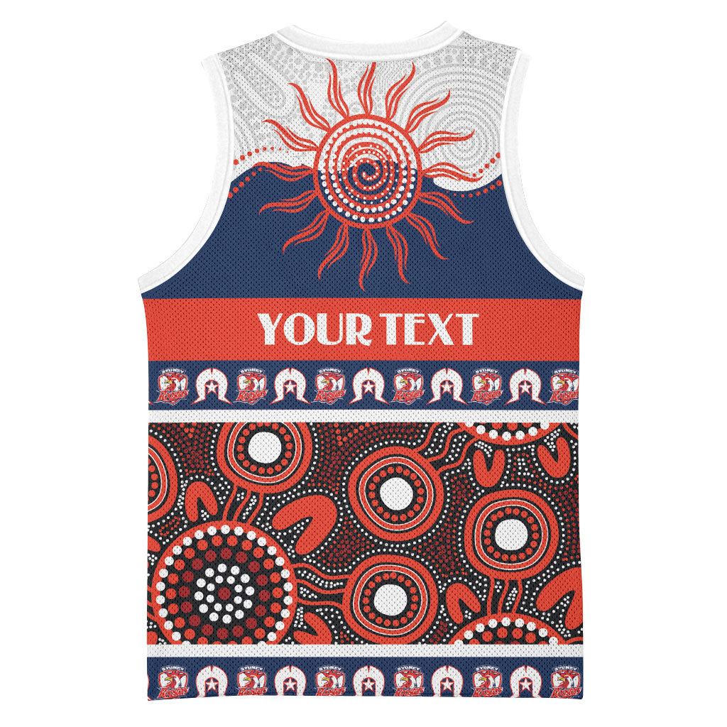 Roosters NAIDOC Week Personalised Basketball Jersey Aboriginal Torres Strait Islanders Vibe
