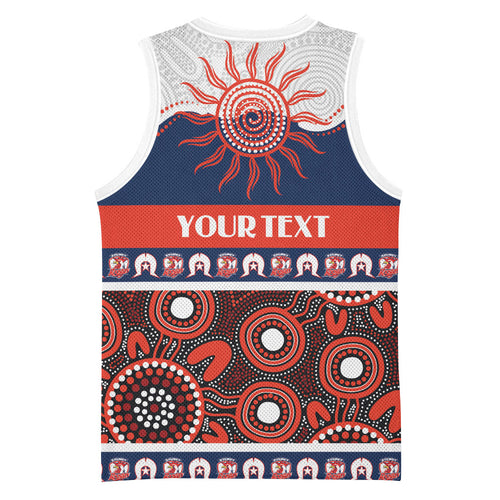 Roosters NAIDOC Week Personalised Basketball Jersey Aboriginal Torres Strait Islanders Vibe