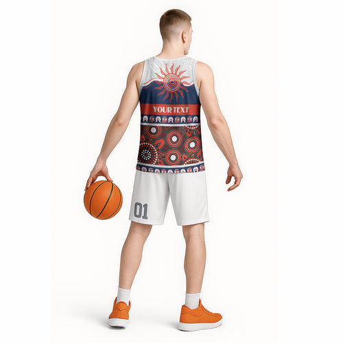 Roosters NAIDOC Week Personalised Basketball Jersey Aboriginal Torres Strait Islanders Vibe