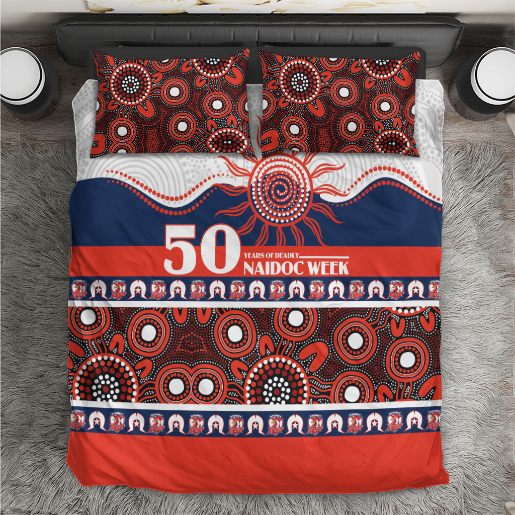 Roosters NAIDOC Week Bedding Set Aboriginal Torres Strait Islanders Vibe