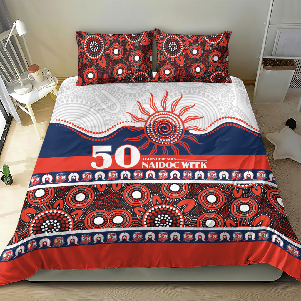 Roosters NAIDOC Week Bedding Set Aboriginal Torres Strait Islanders Vibe