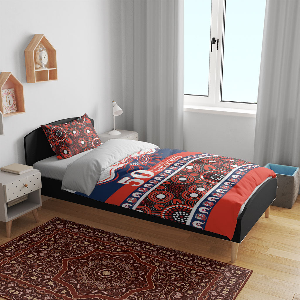 Roosters NAIDOC Week Bedding Set Aboriginal Torres Strait Islanders Vibe
