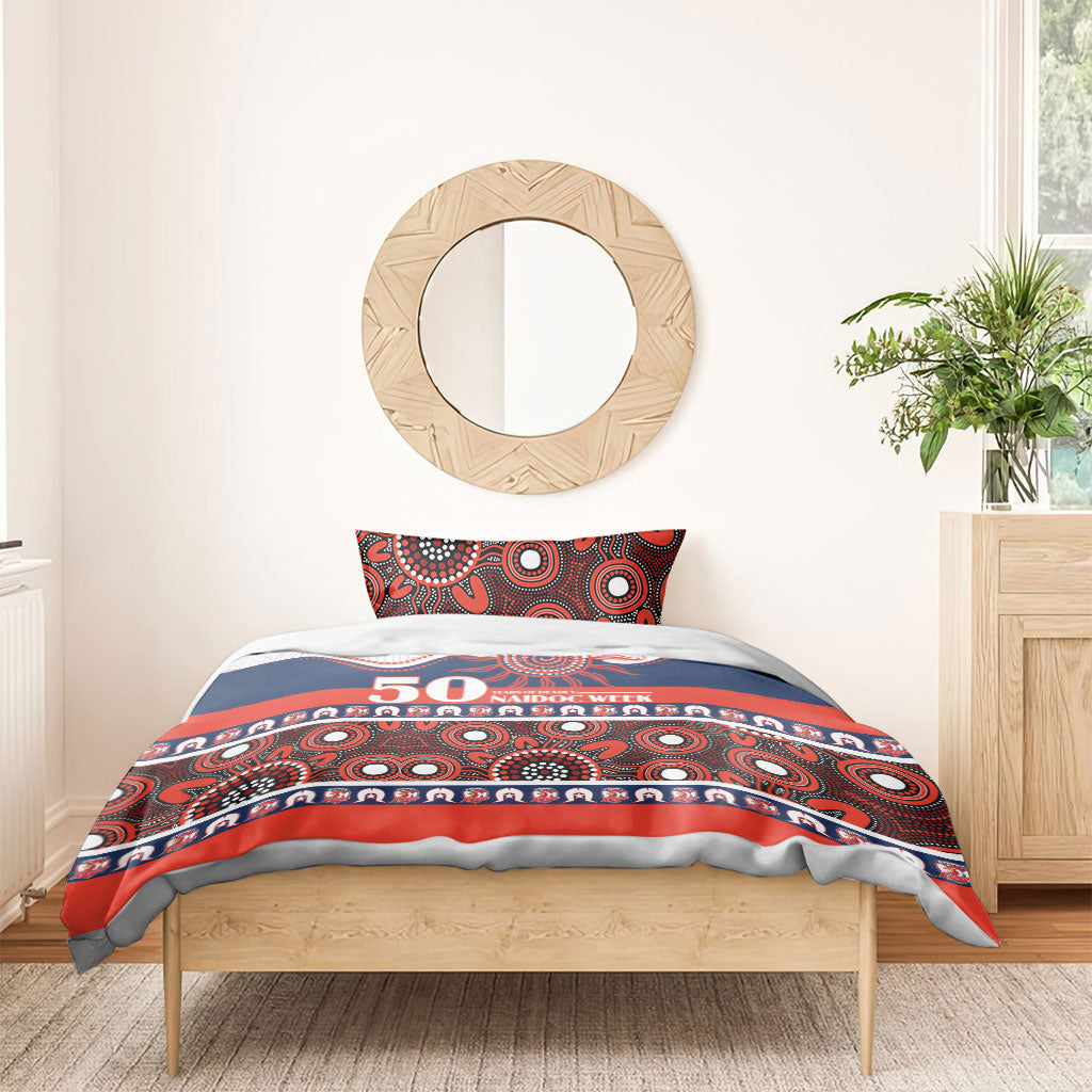 Roosters NAIDOC Week Bedding Set Aboriginal Torres Strait Islanders Vibe