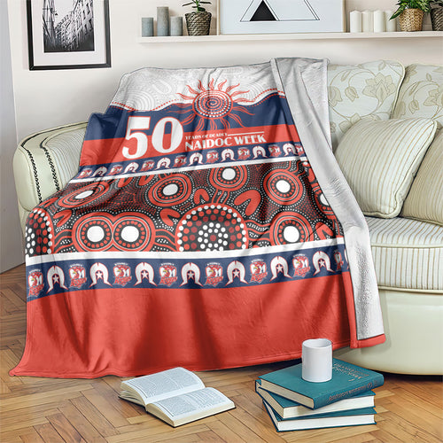 Roosters NAIDOC Week Blanket Aboriginal Torres Strait Islanders Vibe