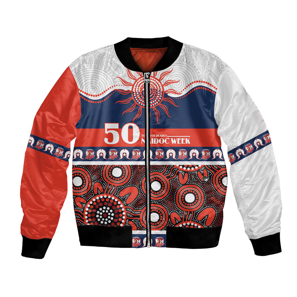 Roosters NAIDOC Week Personalised Bomber Jacket Aboriginal Torres Strait Islanders Vibe
