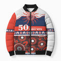 Roosters NAIDOC Week Personalised Bomber Puffer Jacket Aboriginal Torres Strait Islanders Vibe