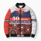 Roosters NAIDOC Week Personalised Bomber Puffer Jacket Aboriginal Torres Strait Islanders Vibe