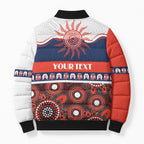 Roosters NAIDOC Week Personalised Bomber Puffer Jacket Aboriginal Torres Strait Islanders Vibe