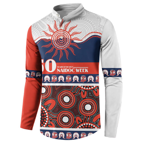 Roosters NAIDOC Week Personalised Button Sweatshirt Aboriginal Torres Strait Islanders Vibe