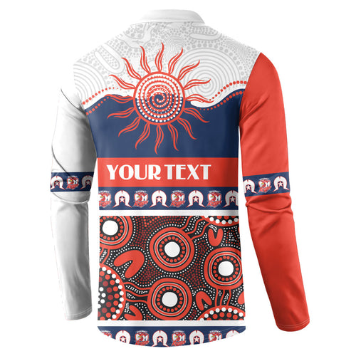 Roosters NAIDOC Week Personalised Button Sweatshirt Aboriginal Torres Strait Islanders Vibe