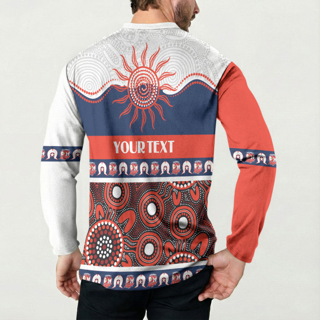 Roosters NAIDOC Week Personalised Button Sweatshirt Aboriginal Torres Strait Islanders Vibe