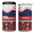 Roosters NAIDOC Week Personalised 4 in 1 Can Cooler Tumbler Aboriginal Torres Strait Islanders Vibe