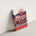 Roosters NAIDOC Week Canvas Wall Art Aboriginal Torres Strait Islanders Vibe