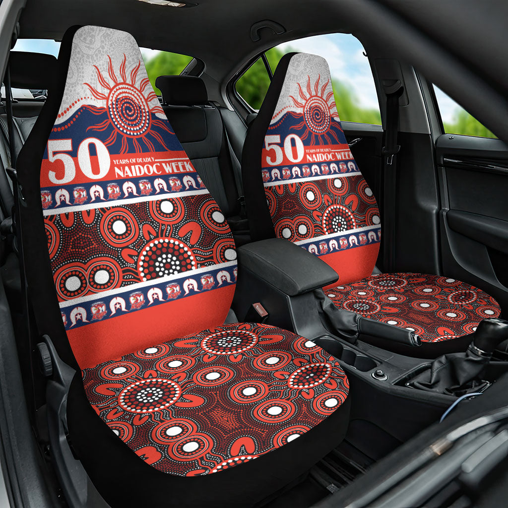 Roosters NAIDOC Week Car Seat Cover Aboriginal Torres Strait Islanders Vibe