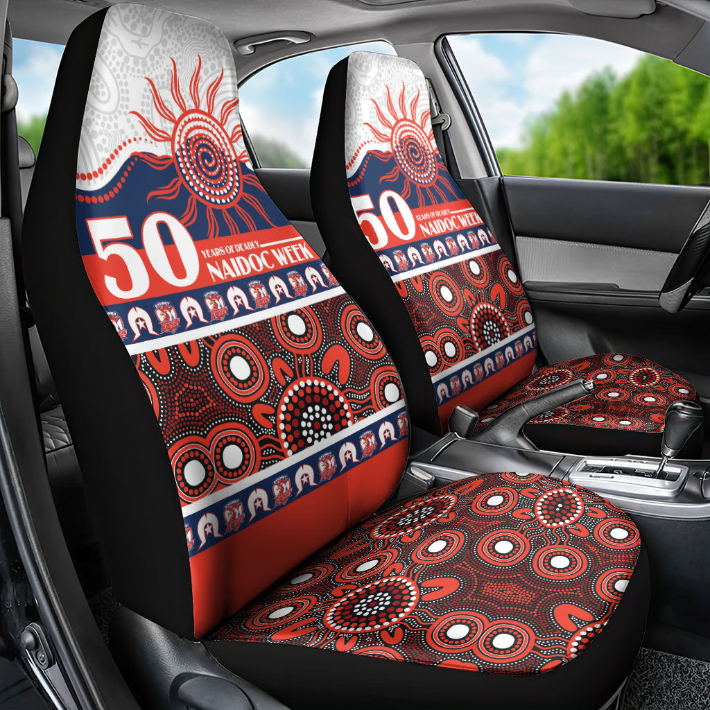 Roosters NAIDOC Week Car Seat Cover Aboriginal Torres Strait Islanders Vibe