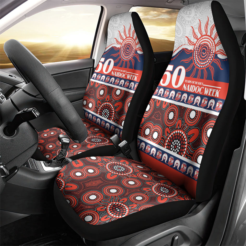 Roosters NAIDOC Week Car Seat Cover Aboriginal Torres Strait Islanders Vibe