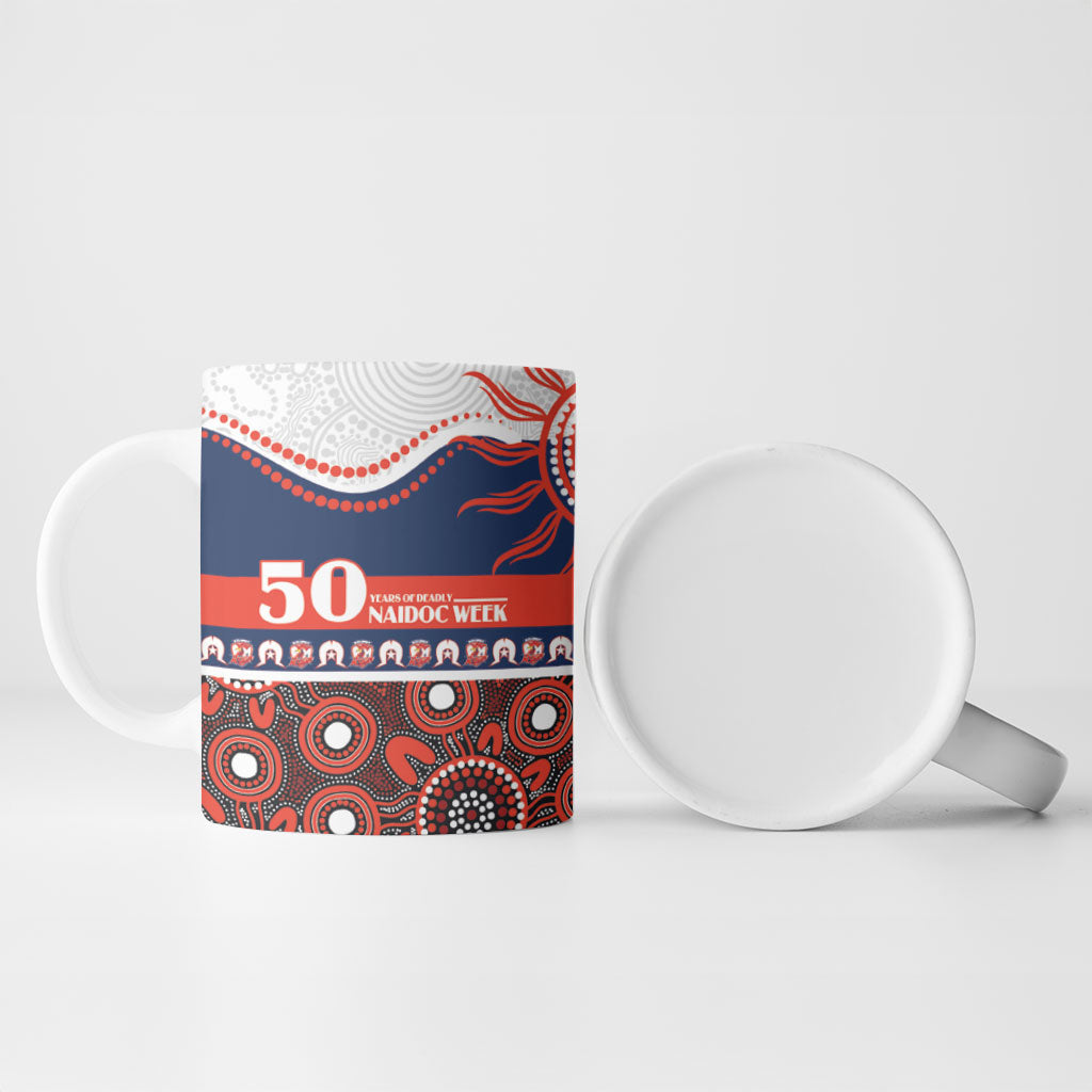 Roosters NAIDOC Week Personalised Ceramic Mug Aboriginal Torres Strait Islanders Vibe