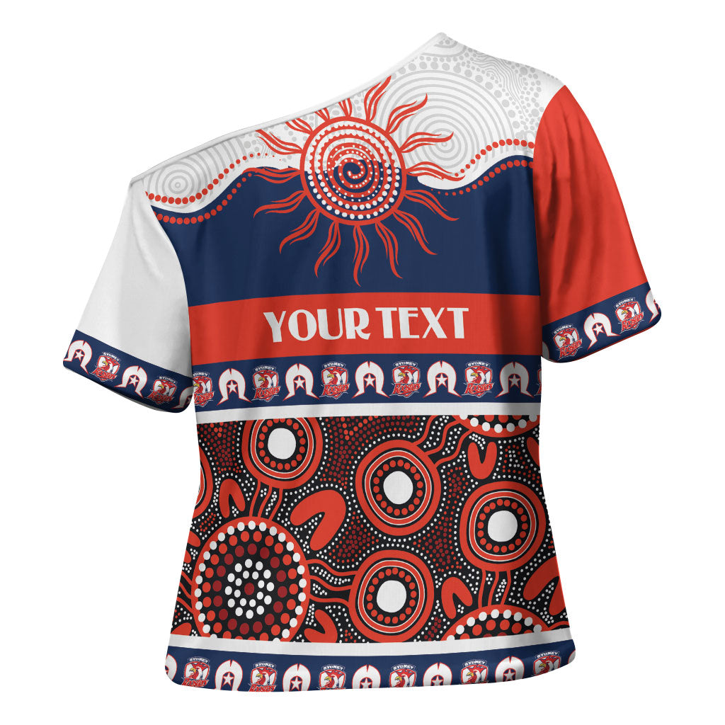 Roosters NAIDOC Week Personalised Cross Shoulder Shirt Aboriginal Torres Strait Islanders Vibe