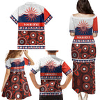 Roosters NAIDOC Week Personalised Family Matching Puletasi and Hawaiian Shirt Aboriginal Torres Strait Islanders Vibe