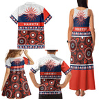 Roosters NAIDOC Week Personalised Family Matching Tank Maxi Dress and Hawaiian Shirt Aboriginal Torres Strait Islanders Vibe