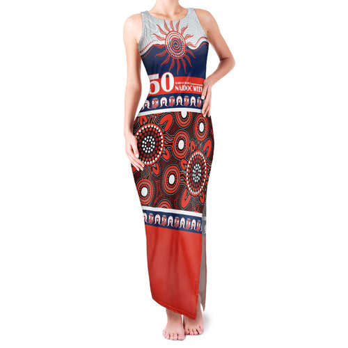 Roosters NAIDOC Week Personalised Family Matching Tank Maxi Dress and Hawaiian Shirt Aboriginal Torres Strait Islanders Vibe