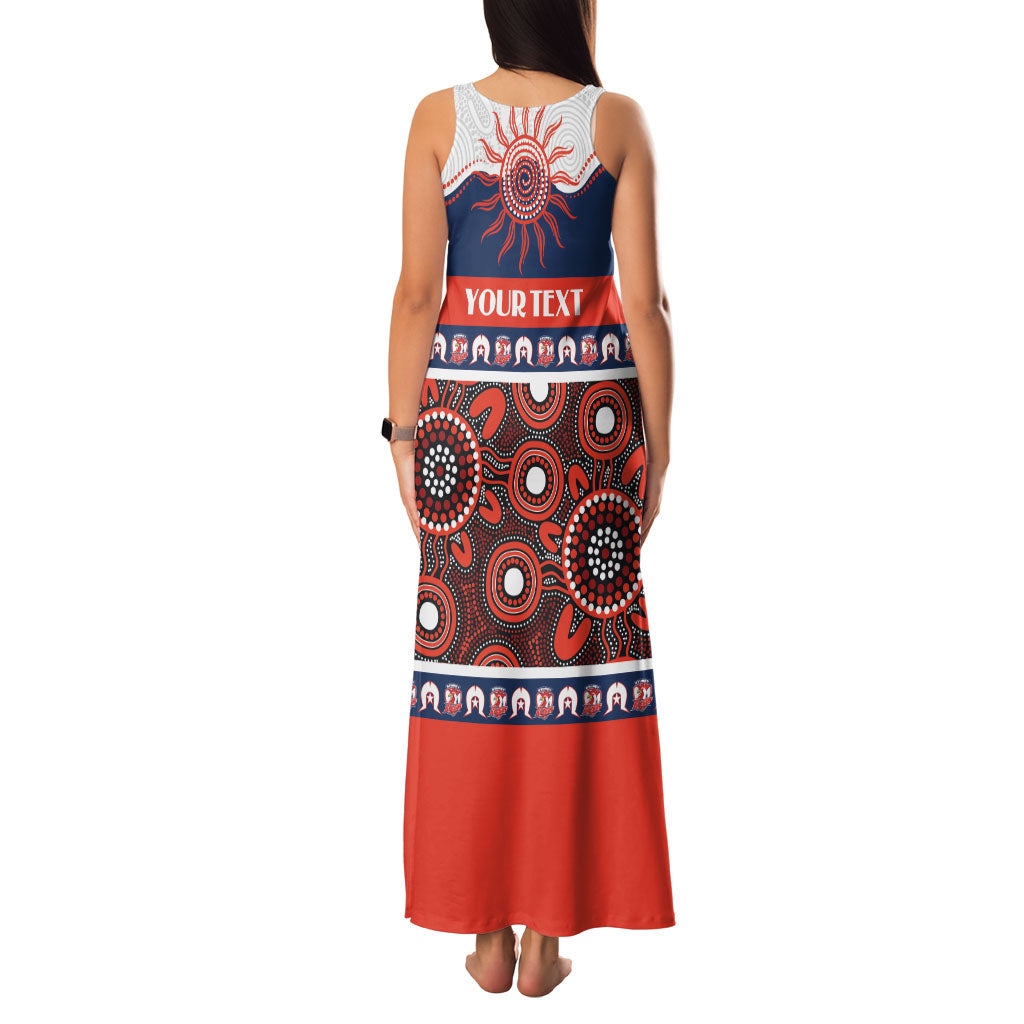 Roosters NAIDOC Week Personalised Family Matching Tank Maxi Dress and Hawaiian Shirt Aboriginal Torres Strait Islanders Vibe