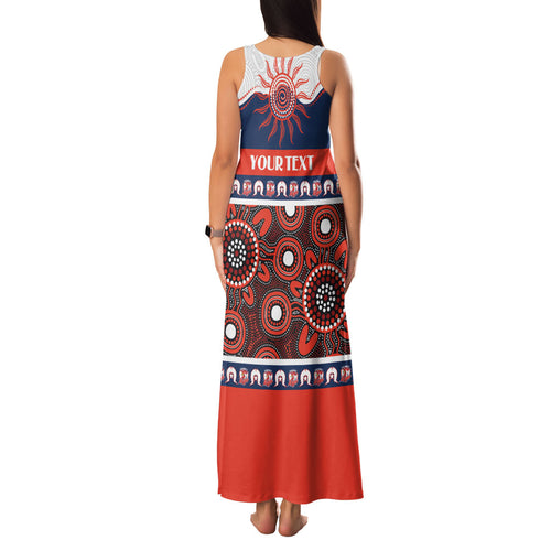 Roosters NAIDOC Week Personalised Family Matching Tank Maxi Dress and Hawaiian Shirt Aboriginal Torres Strait Islanders Vibe