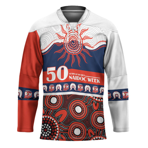Roosters NAIDOC Week Personalised Hockey Jersey Aboriginal Torres Strait Islanders Vibe