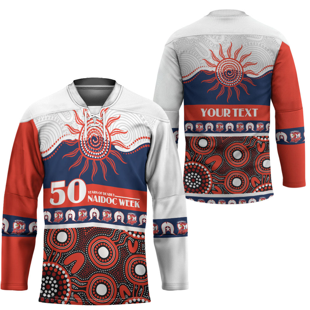 Roosters NAIDOC Week Personalised Hockey Jersey Aboriginal Torres Strait Islanders Vibe