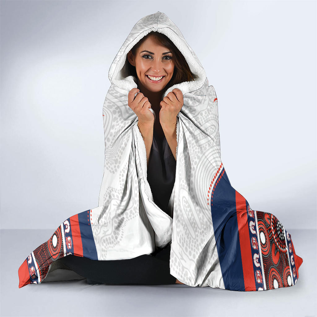 Roosters NAIDOC Week Hooded Blanket Aboriginal Torres Strait Islanders Vibe