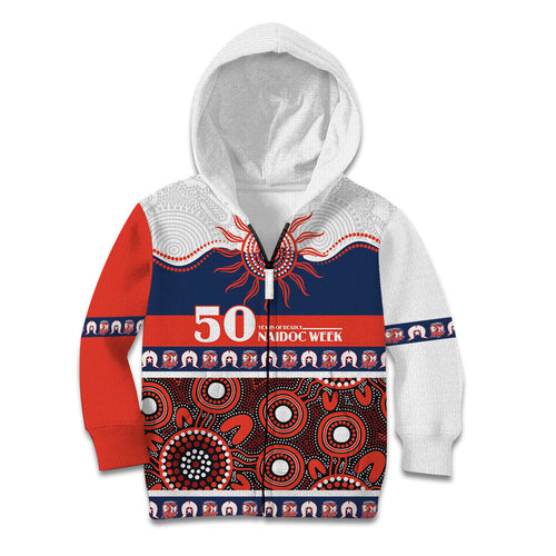 Roosters NAIDOC Week Personalised Kid Hoodie Aboriginal Torres Strait Islanders Vibe