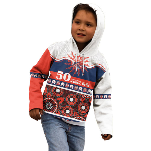 Roosters NAIDOC Week Personalised Kid Hoodie Aboriginal Torres Strait Islanders Vibe