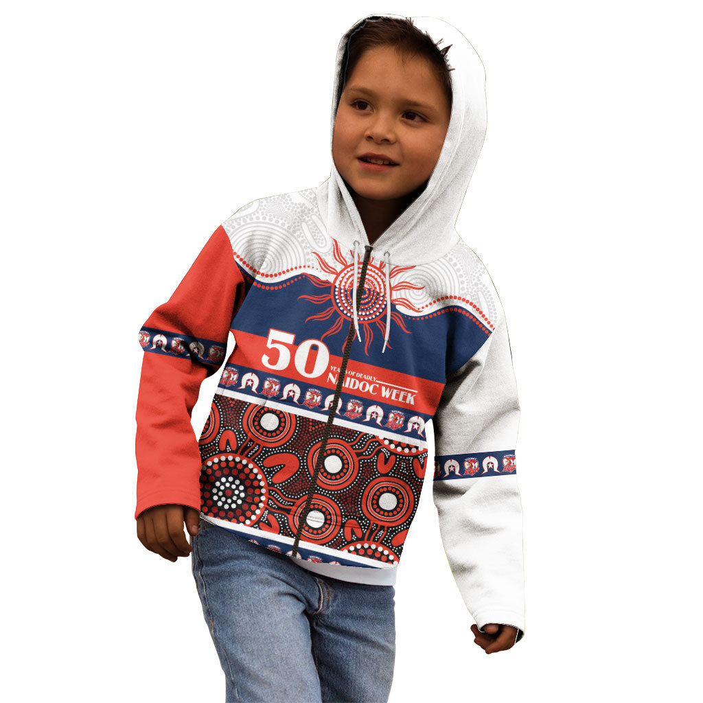 Roosters NAIDOC Week Personalised Kid Hoodie Aboriginal Torres Strait Islanders Vibe