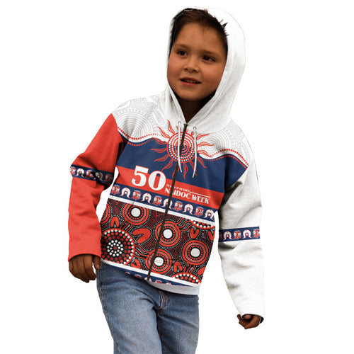 Roosters NAIDOC Week Personalised Kid Hoodie Aboriginal Torres Strait Islanders Vibe