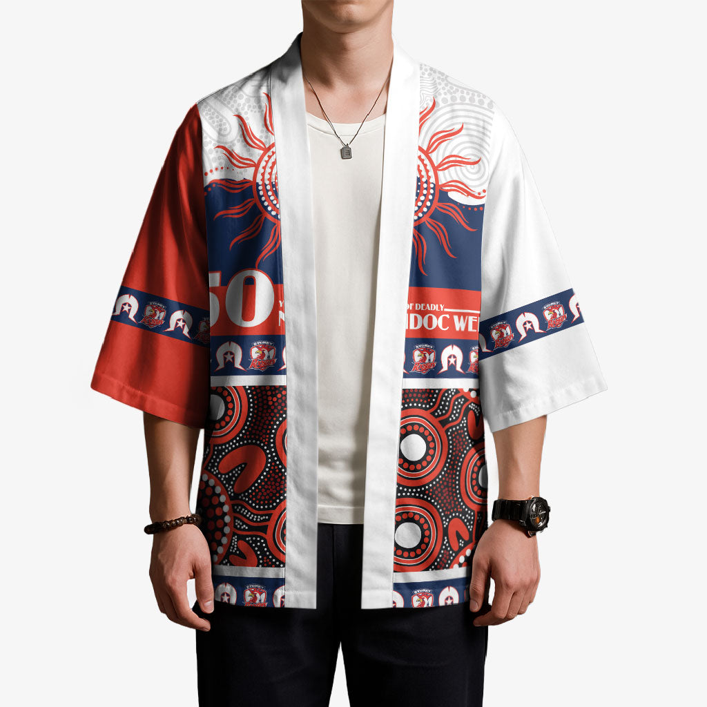 Roosters NAIDOC Week Personalised Kimono Aboriginal Torres Strait Islanders Vibe