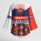 Roosters NAIDOC Week Personalised Kimono Sleeve Blouse Aboriginal Torres Strait Islanders Vibe